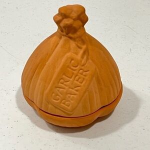 Vintage 1993 The Garlic Baker by Reco Made in Mexico Terra Cotta